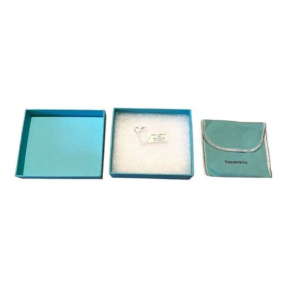Tiffany & Co Empty Jewelry Box And Case 4”x3.5” Gift Set Suede Pouch Necklace - Picture 7 of 12